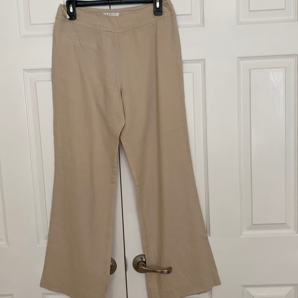 Précis Petite UK vintage 100% linen trousers, US 6